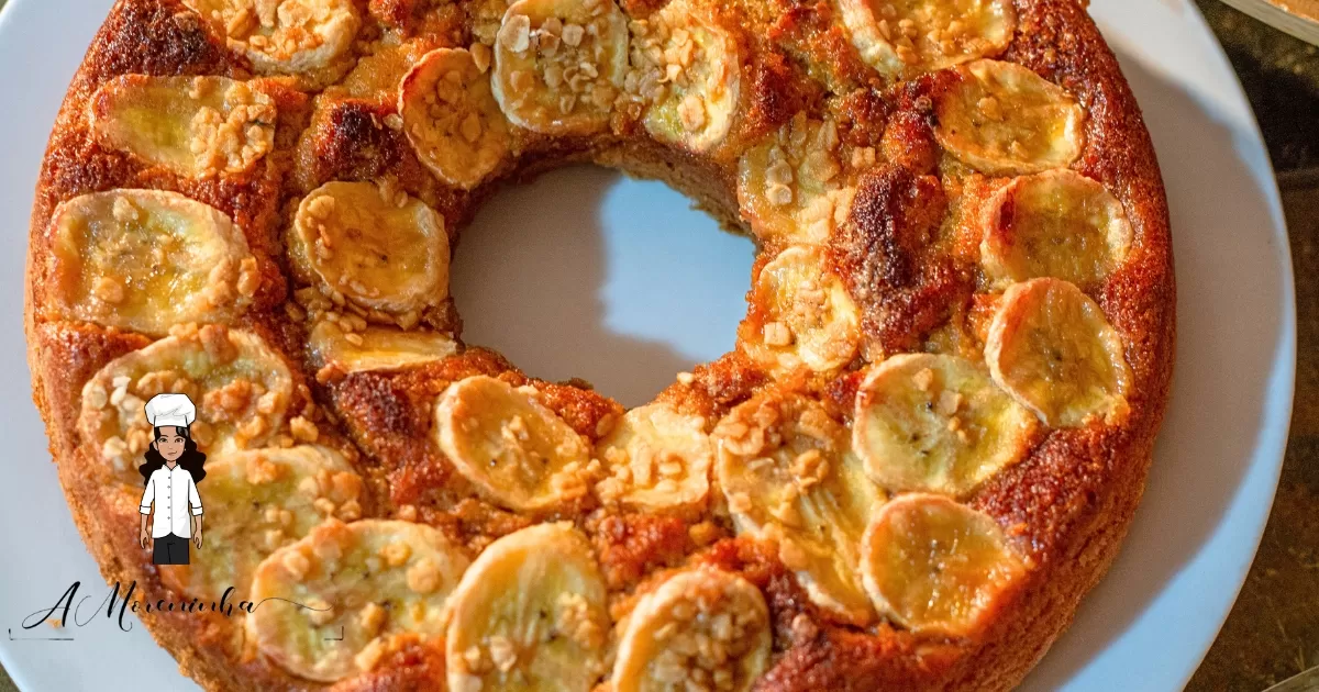 Receita de Bolo de Banana Integral de Liquidificador 