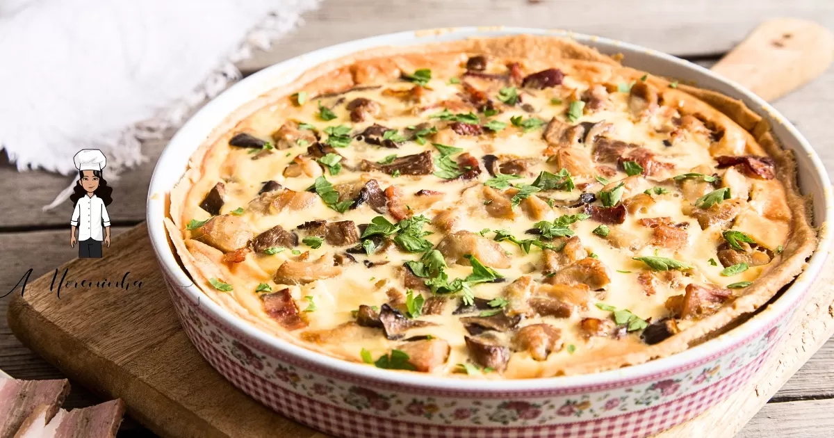 Receita de Torta de Frango com Cheddar 