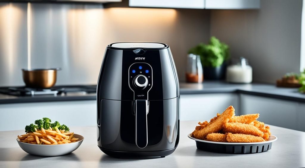 Airfryer com forma de alumínio