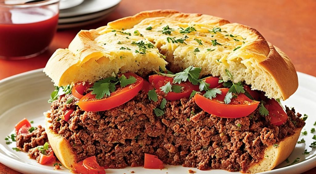 torta de carne moida